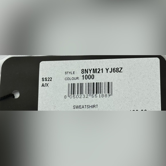 Armani Exchange ICON LOGO ZIP UP HOODED SWEATSHIRT - Picture 9 of 10